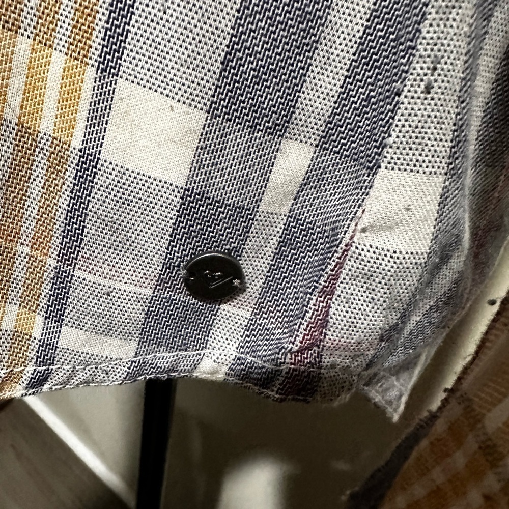 Roxy Button Down Plaid Shirt - image 4